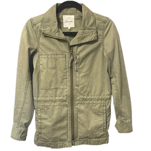 Madewell Utility Army Green Zippered Jacket